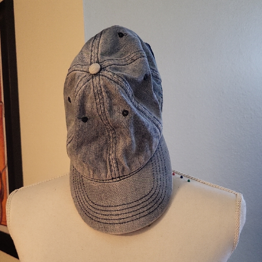 Denim Baseball Cap Adjustable Size